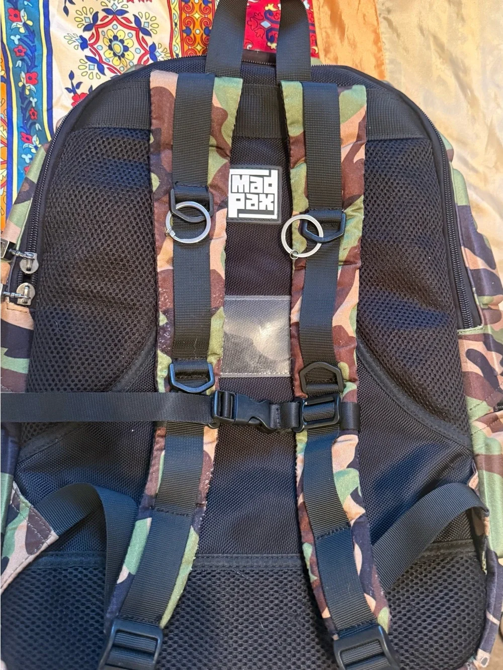 Kids Camouflage Padded Backpack - Green Camo